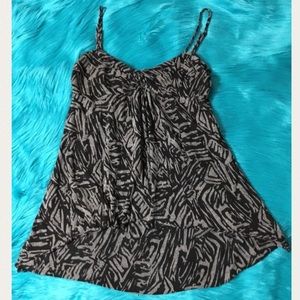 MP BLACK METROPARK.HIGH LOW KNOTTED FRONT TANK TOP
